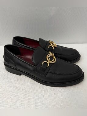 Ted Baker Drayanu Magnolia Black Leather Loafer Women’s Size 8.5